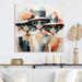 Everly Quinn Fashion Hats Collection IV - Fashion Metal Wall Decor Metal in Orange | 16 H x 16 W x 1 D in | Wayfair