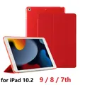 Mince Coque pour iPad 10.2 2021 9th 7th 8th 2020 Étui Support A2197 A2198 A2428 A2602 PVC Rigide