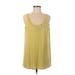 Eileen Fisher Sleeveless Top Yellow Scoop Neck Tops - Women's Size Medium