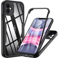 Custodia protettiva per tutto il corpo 360 per iPhone 15 14 13 12 11 Pro Max X XR 7 8 Plus SE 2020 Cover antiurto per schermo anteriore