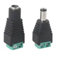 12V maschio femmina 2.1x5.5MM DC Power Jack connettore adattatore per telecamera CCTV cavo estremità