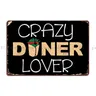 Crazy Doner Lover Kebab Metal platform Poster Party Club Garage Custom Garage Tin Sign Poster