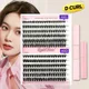 DIY Cluster Lashes L C Curl Eyelash Extension Set False Eyelashes Natural Single Cluster Large