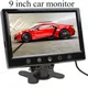 9 Inch Digital Car Monitor High Resolution Color TFT LCD With 2 Video Input Car Parking Assistance