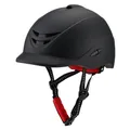 New Professional Equestrian Helmet Horse Riding Helmet Black Half Cover Adjustable Safety Protection