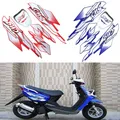 1 Set Motorcycle Whole Body Fairing Stickers Decals Red/Blue Scooter Decorative Emblem Logo
