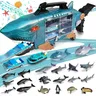 Shark Truck Car Toys con musica a led Ocean Animals Toys Shark Truck Toys Trucks Shark Cars sea