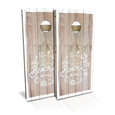 Beach Life Outdoor Cornhole Board Set