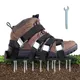 Lawn Aerator Spikes Shoes Sandals with 5 Adjustable Straps Universal Size for all Shoes or Boots