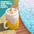 1pc Inflatable Pvc Beer Mugs Summer Beach Water Toys Soda Ice Bucket Drinking Cup Home Bar Party