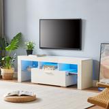 LED TV Stand Media Storage Cabinet TV Console for TVs up to 55" - 51.22" x 13.78" x 17.72"