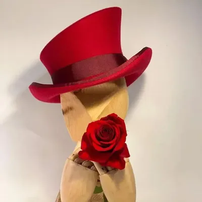 Kaschmirmütze, asymmetrischer Zylinder, Wollmütze, Damen, Herren, Unisex, Hut, Steam Punk-Hut, Zylinder, Party, Mode, Band, Herren, Holz, Kostüm Image