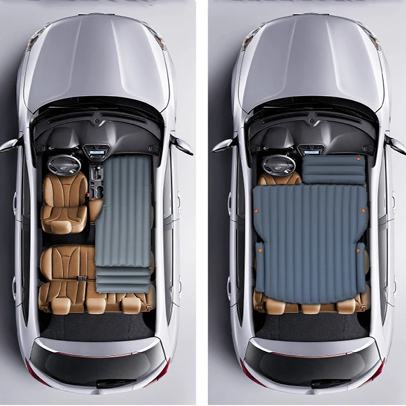 Auto Aufblasbare Matratze Lücke Pad Reise Bett Flache Front Sitz PVC Hang Pad Luft Matratze Bett Aufblasbare Couch Auto Schlafen bett Neue Image
