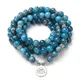 Natürliche Stein Frauen Männer 108 Mala Apatit mit Lotus OM Buddha Charme Yoga Armband oder