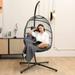 SUGIFT Hanging Egg Swing Chair Stand Egg Chair with Dark Gray(Stand Included)
