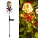 TERGAYEE Christmas Stake Decor Santa Reindeer Penguin and Snowman Christmas Decorations Metal Garden Yard Stakes with LED Lights Waterproof for Home Lawn Pathway Christmas Holiday Winter Decoration