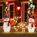 Japceit Snowman Christmas Decorations Outdoor Led Lighted Snowman Christmas Decorations for Outside Indoor Home Lawn Yard Garden Patio with Red Scarf & Hat