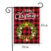 KIHOUT Flash Deals Christmas Garden Flag Merry Christmas Y all Garden Flag Red and Black Buffalo Plaid Yard Flag Farmhouse Outdoor Burlap Flag Xmas Banner Lawn Winter Holiday Decoration Santa Claus