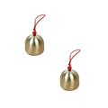 Home 2PCS Christmas Decoration Outdoor 1 Bell For Relaxation Wind Bell Country Bell Rope Copper Garden Bell Vintage Metal Bell Outdoor Windbell Diy Material