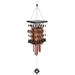 Qisuw Wind Chimes Copper Bell Decoration Brass Tube Wind Chimes Copper Bell Decoration Outdoor Indoor Wind Chime Gift