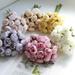 Fairnull 1 Bunch Artificial Flower No Watering Never Fade Realistic Looking 27 Heads Tea Rose Simulation Bouquet Decoration Home Decor