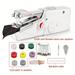 1pc Hand Sewing Machine Fast Stitching Mini Sewing Machine Portable Sewing Machine For Home Travel And DIY Electric Hand Sewing Machine For Beginners White