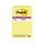 Post-it Super Sticky Notes, 4&quot; x 6&quot;, Canary Collection, Lined, 90 Sheet/Pad, 5 Pads/Pack (6605SSCY)