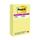 Post-it Super Sticky Notes, 4&quot; x 6&quot;, Canary Collection, Lined, 90 Sheet/Pad, 5 Pads/Pack (6605SSCY)