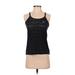 Nike Active Tank Top: Black Color Block Activewear - Women's Size X-Small