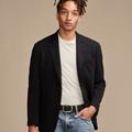 Lucky Brand Pique Blazer 4-Way Stretch - Men's Clothing Jackets Coats Blazers in Dark Blue, Size 46