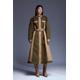 Quilted Trench Mix Belted Full Skirt Trench Coat