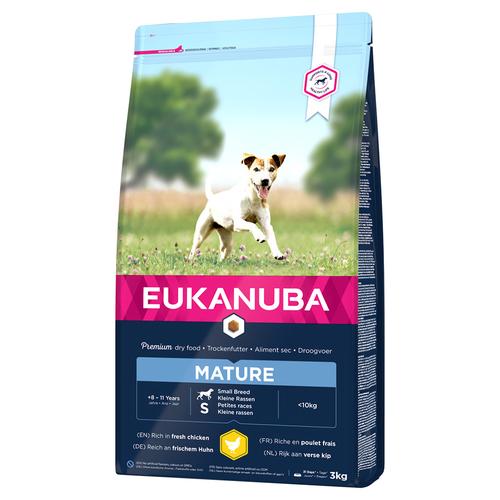 3kg Eukanuba Mature Dog Small Breed Huhn Hundefutter trocken