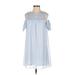 As U Wish Casual Dress: Blue Dresses - Women's Size Small