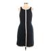 Banana Republic Casual Dress - Sheath: Black Color Block Dresses - Women's Size 10