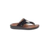 Finn Comfort Flip Flops: Black Solid Shoes - Women's Size 37 - Open Toe