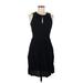 Old Navy Casual Dress - A-Line Keyhole Sleeveless: Black Print Dresses - Women's Size Medium