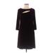 DM Donna Morgan Casual Dress - Midi: Burgundy Dresses - Women's Size 6