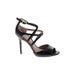 Sam Edelman Heels: Black Solid Shoes - Women's Size 6 1/2 - Open Toe