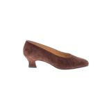 Gucci Heels: Pumps Chunky Heel Classic Brown Solid Shoes - Women's Size 36 - Almond Toe