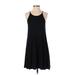 Old Navy Casual Dress - A-Line Scoop Neck Sleeveless: Black Print Dresses - Women's Size X-Small