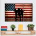 Elephant Stock US Flags & Military USA Flag Military 3 Pieces Canvas in Gray/White | 57 H x 36 W x 1.25 D in | Wayfair RV-210_usa-flag-military