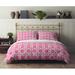 KAVKA DESIGNS CANE Collection Comforter Set Polyester/Polyfill/Microfiber in Pink/Yellow | King Comforter + 2 King Pillowcase | Wayfair