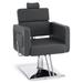 Orren Ellis Nave 25" W Leather Seat Reception Chair w/ Metal Frame Leather/Metal in Gray | Wayfair 0538B552DED146ECBE62BA921BA207A8