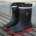 Bottes de pluie hautes imperméables pour hommes bottes de travail en plein air bottes à plateforme