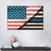 August Grove® Rustic USA Police Flag On Canvas Print Canvas | 20 H x 30 W x 1.25 D in | Wayfair 1AD001FFD6FE48ADB36A2FF266BB236C
