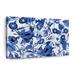 Wildon Home® Blue Crocheted Flower On Canvas Print Plastic in Gray | 34 H x 51 W x 1.25 D in | Wayfair 37E6E23290A7422B968B357E372DA684