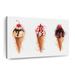 Latitude Run® Ice Cream Cones Splash On Canvas Print Metal | 32 H x 48 W x 1.25 D in | Wayfair 1975443C8AF74F359E79A6F0E3004FA4