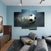 Latitude Run® Fast Trail Soccer Ball Wall Art Multi Piece Canvas Print On Canvas 4 Pieces Set Canvas in Black | 42 H x 68 W x 1.25 D in | Wayfair