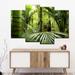 Bayou Breeze Into The Jungle Wall Art Multi Piece Canvas Print On Canvas 4 Pieces Set Metal in Black | 32 H x 52 W x 1.25 D in | Wayfair