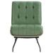 Side Chair - Corrigan Studio® Loyse 34.5" Wide Tufted Side Chair Polyester in Green | 31.5 H x 34.5 W x 23.5 D in | Wayfair